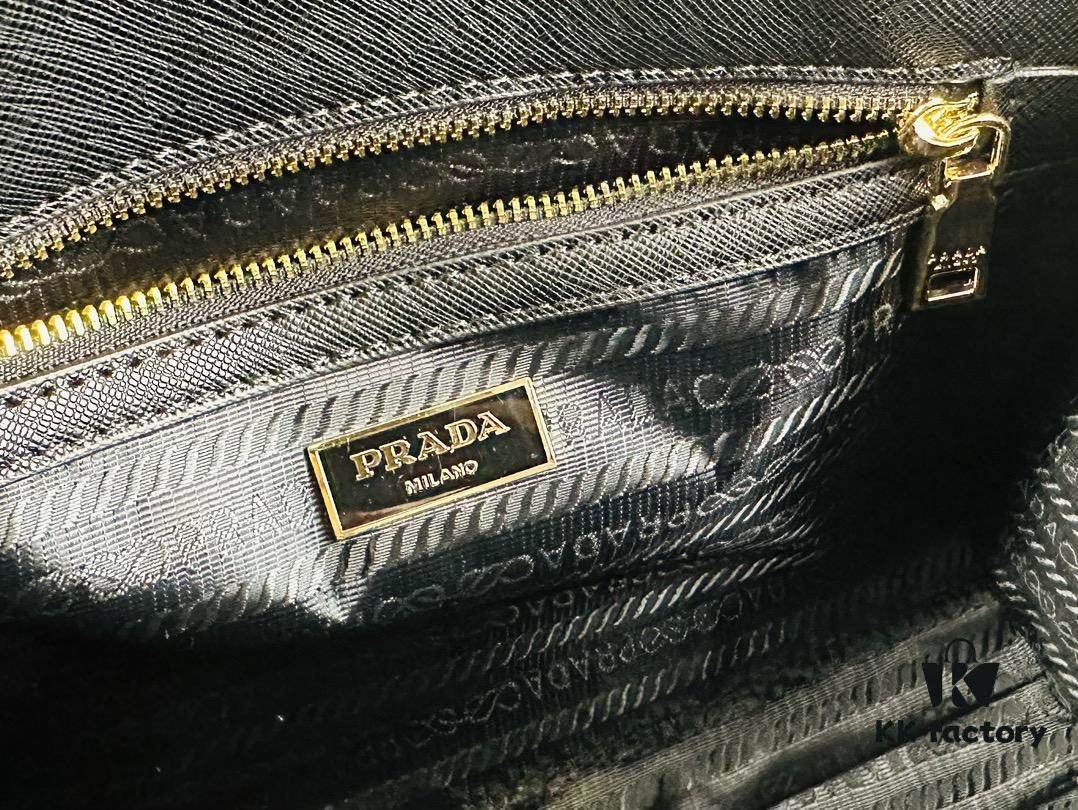 6930b5216e68136f4d9addd5 New Medium Prada Embroidered Fabric Tote Bag (with Long Strap)