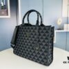 6930b5216e68136f4d9addd6 New Large Size Prada Embroidered Fabric Tote Bag (With Long Shoulder Strap)