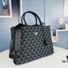 6930b5226e68136f4d9addd7 New Large Size Prada Embroidered Fabric Tote Bag (With Long Shoulder Strap)