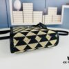 6930b5276e68136f4d9adde3 New Small Size Prada Embroidered Fabric Tote Bag in Box (with Long Strap)