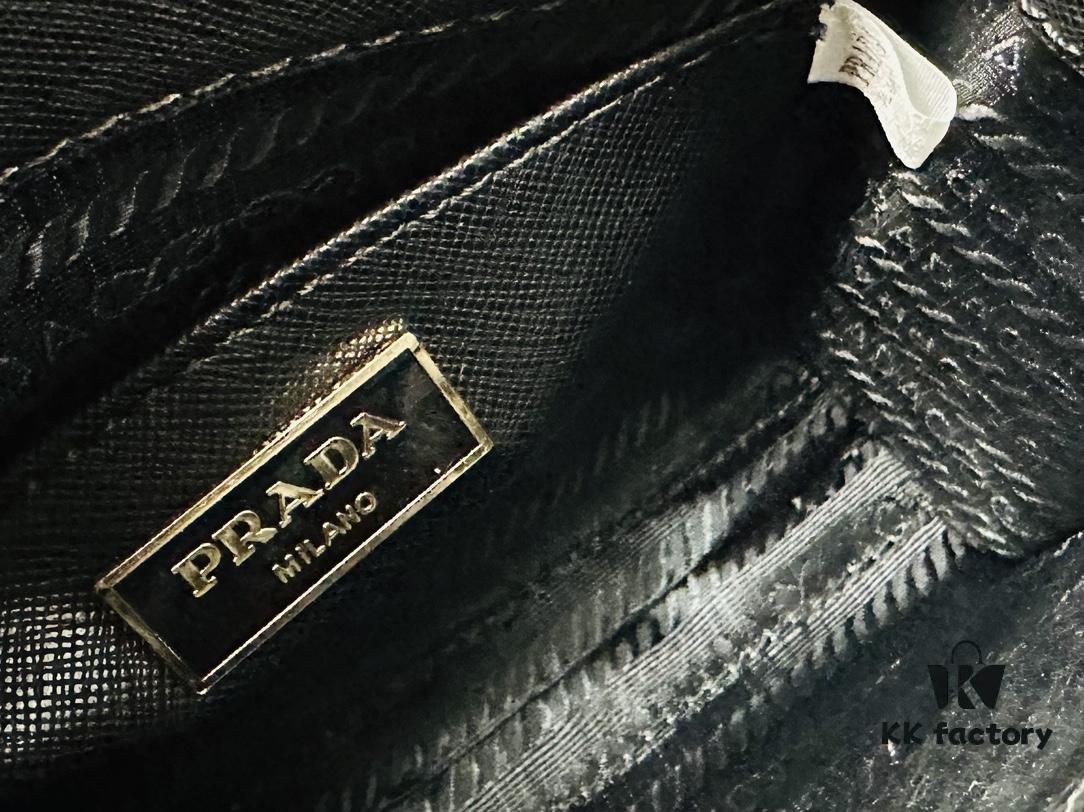 6930b5296e68136f4d9adde6 New Small Size Prada Embroidered Fabric Tote Bag in Box (with Long Strap)