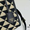 6930b52c6e68136f4d9addec New Medium Prada Embroidered Fabric Tote Bag with Long Shoulder Strap