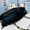 6930b5306e68136f4d9addf5 New Large Size Prada Embroidered Fabric Tote Bag (Medium Size) with Long Shoulder Strap
