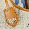 6930b53a6e68136f4d9ade0a Large Size Prada New Linen Blend Tote Bag
