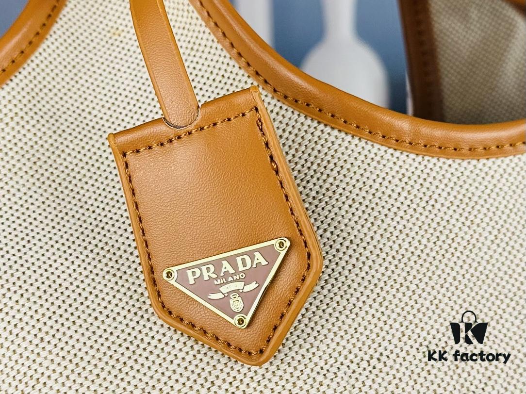 6930b53a6e68136f4d9ade0a Large Size Prada New Linen Blend Tote Bag