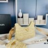 Prada Hobo Combo Straw Woven Limited Edition Three-in-One Small Size Beach Bag with Box