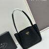 6930b55f6e68136f4d9ade57 Prada Mini Tote with Box, 2024 New Arrival, Known as the 'Little Vegetable Basket', Made of Calf Leather with Triangle Logo, Exceptionally Minimalist and Versatile