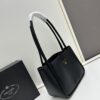 6930b5606e68136f4d9ade5c Prada Mini Tote with Box, 2024 New Arrival, Known as the 'Little Vegetable Basket', Made of Calf Leather with Triangle Logo, Exceptionally Minimalist and Versatile