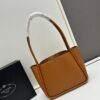 6930b5646e68136f4d9ade62 Prada Mini Tote Bag 24 New Arrival, Often Called the 'Little Vegetable Basket', Made of Cow Leather with Triangle Logo, Minimalist Design, Comes with Box