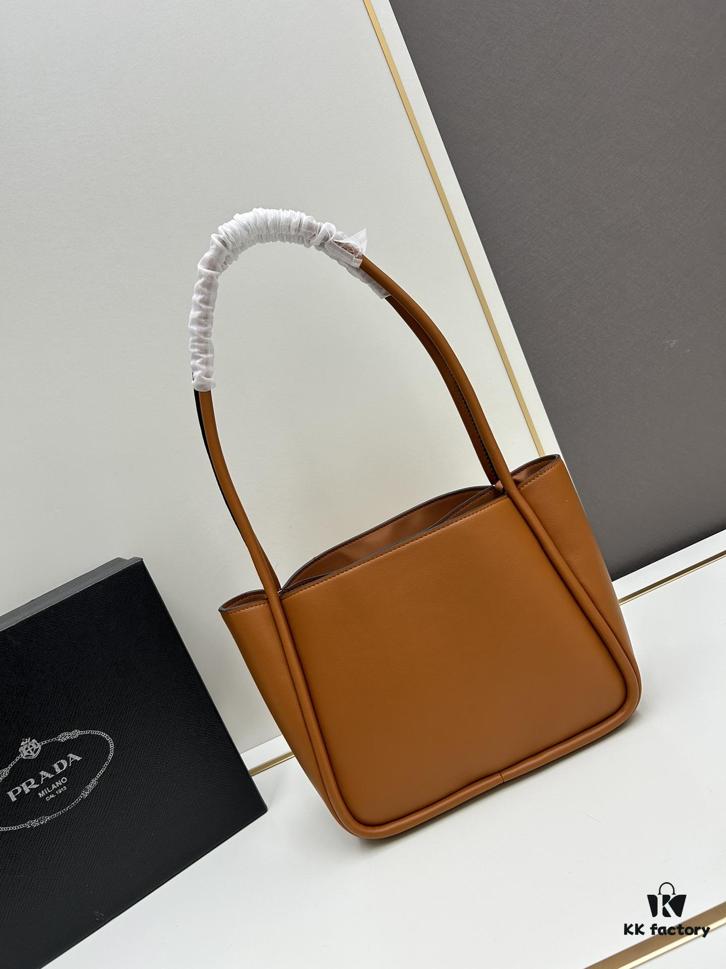 6930b5646e68136f4d9ade62 Prada Mini Tote Bag 24 New Arrival, Often Called the 'Little Vegetable Basket', Made of Cow Leather with Triangle Logo, Minimalist Design, Comes with Box