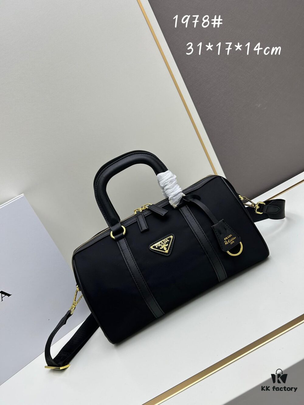 6930b5946e68136f4d9adebc Prada Re-Edition 1978 Medium Size Recycled Nylon and Saffiano Leather Handbag with Box ||| Official Website Image! Store Display