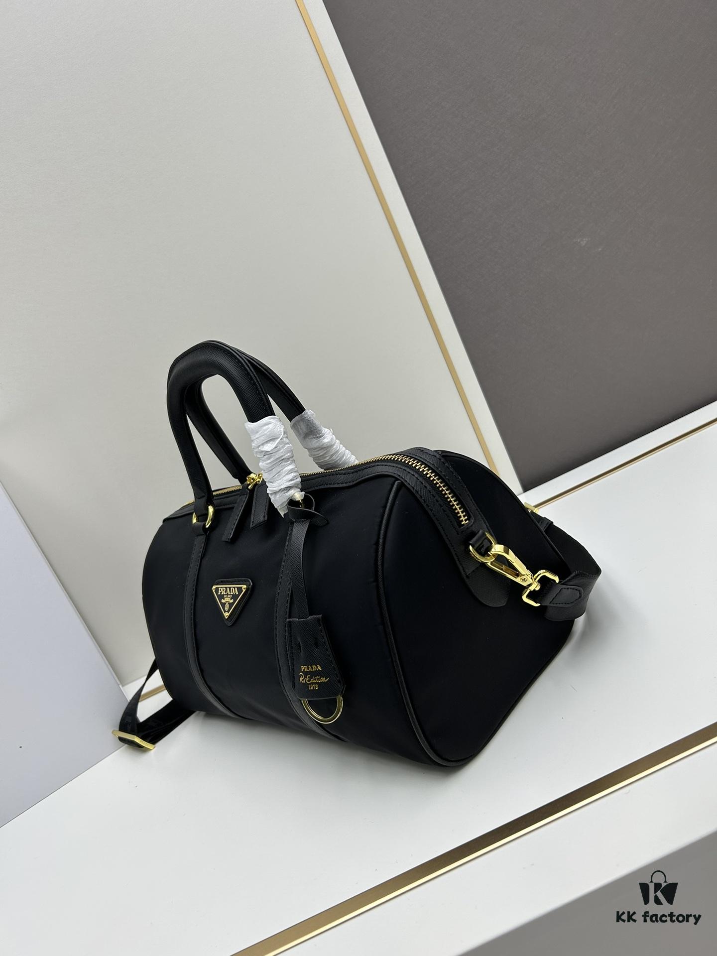 6930b5946e68136f4d9adebd Prada Re-Edition 1978 Medium Size Recycled Nylon and Saffiano Leather Handbag with Box ||| Official Website Image! Store Display