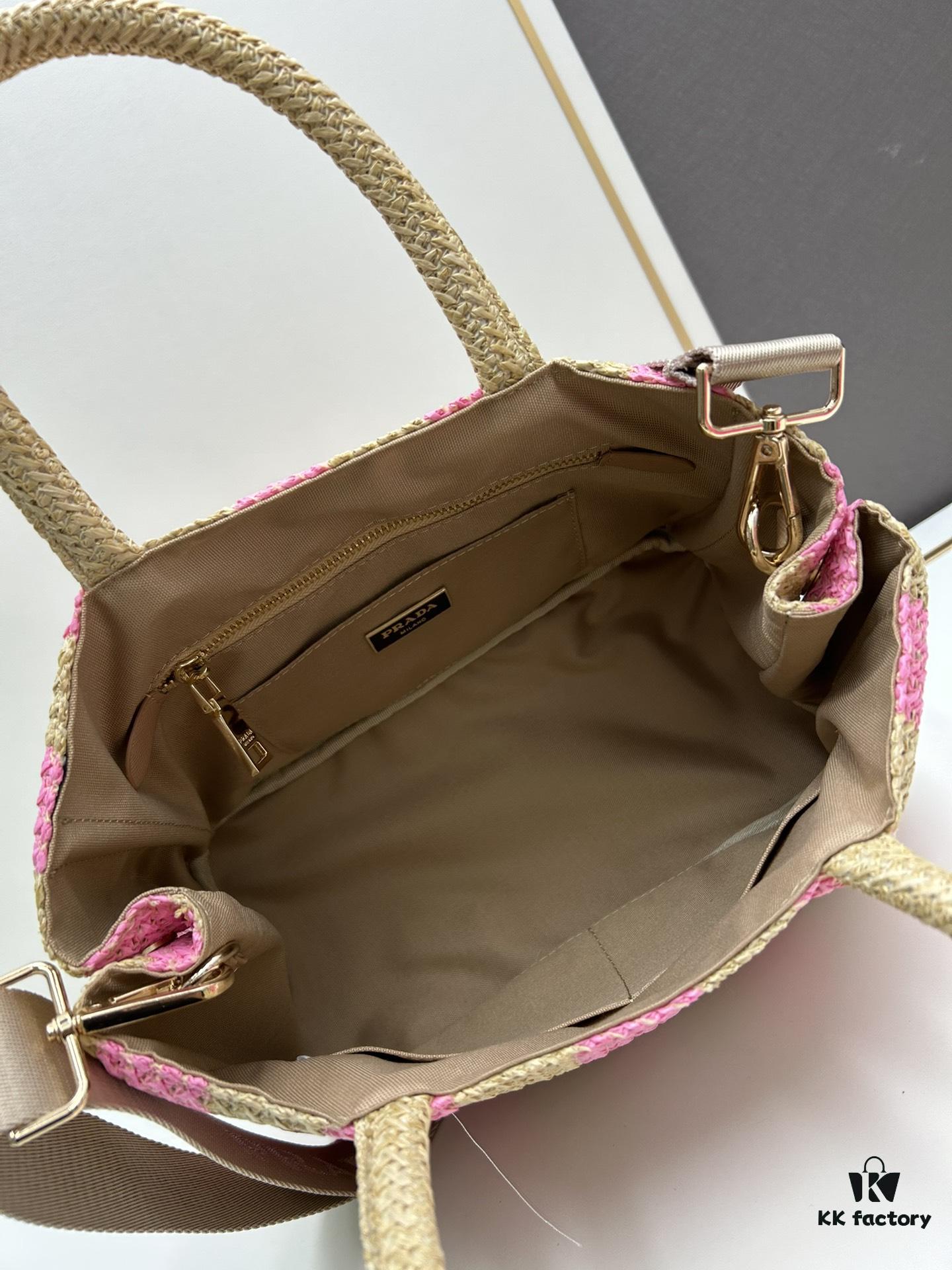 6930b5b36e68136f4d9adeef Prada Beautiful Wicker Basket Bag, Embrace the Summer with the Prada Raffia and Leather Tote