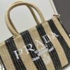 6930b5b56e68136f4d9adef6 Prada Beautiful Wicker Basket Bag, Embrace the Summer with the Prada Raffia and Leather Tote