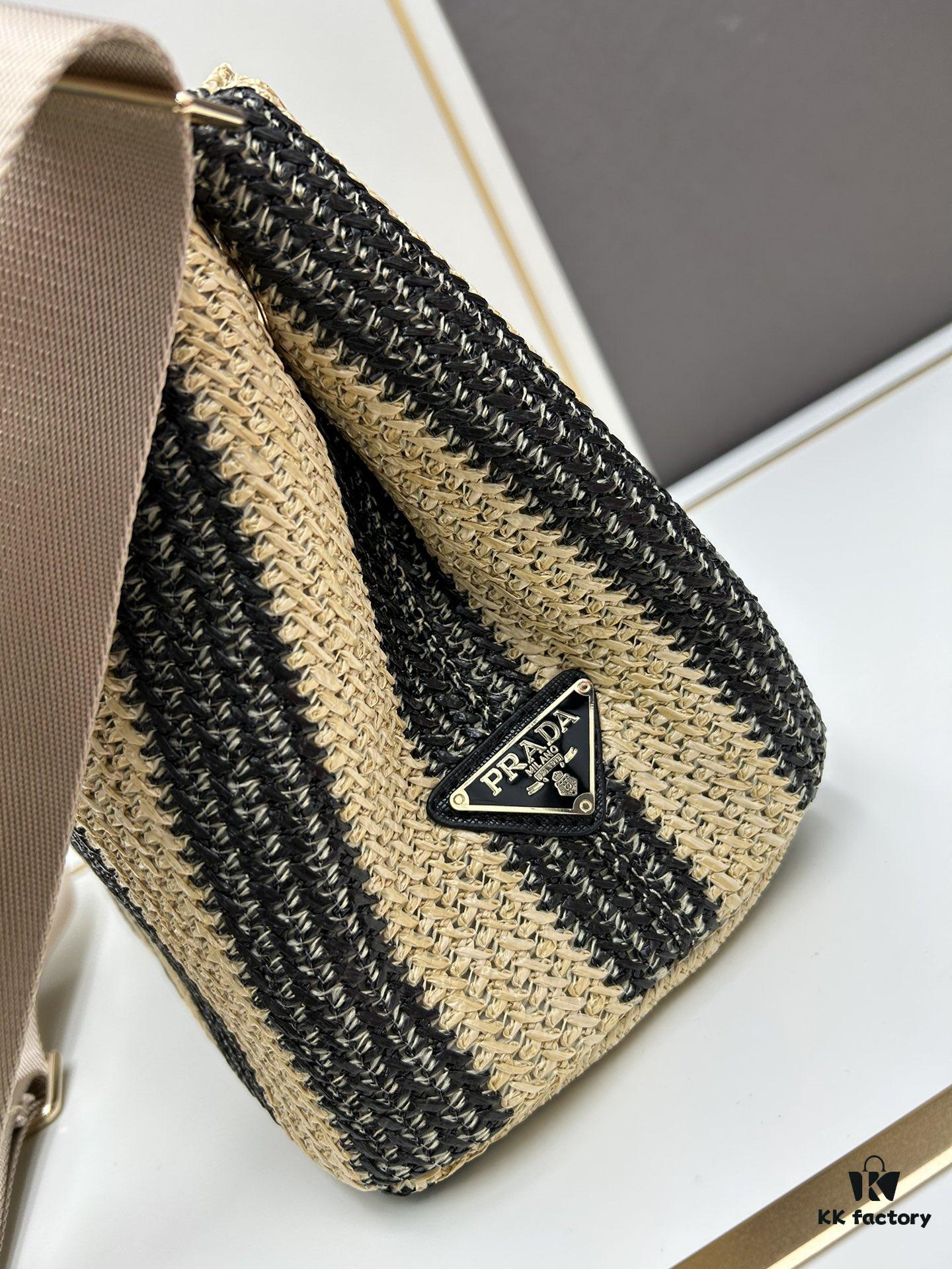 6930b5b86e68136f4d9adef7 Prada Beautiful Wicker Basket Bag, Embrace the Summer with the Prada Raffia and Leather Tote