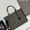 6930b5c06e68136f4d9adf01 New Large Prada Embroidered Fabric Tote Bag (Medium Size with Long Strap)