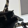 6930b5d46e68136f4d9adf26 New Medium Prada Embroidered Fabric Tote Bag with Long Shoulder Strap