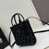 6930b5d76e68136f4d9adf2c New Small Model Prada Embroidered Fabric Tote Bag Medium Size with Box (with Long Strap)