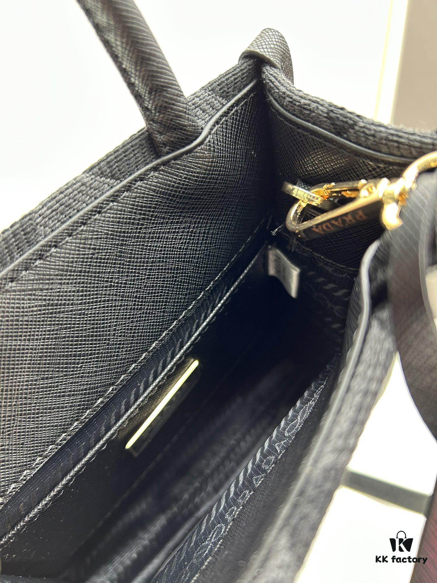 6930b5db6e68136f4d9adf32 New Small Model Prada Embroidered Fabric Tote Bag Medium Size with Box (with Long Strap)