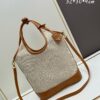 Large Size Prada New Linen Blend Tote Bag
