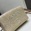 Raffia Woven Camera Bag, Model No. 2385, Box Size 20x12x8