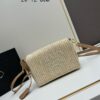 Raffia Woven Camera Bag, Model No. 2385, Box Size 20x12x8