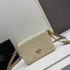 Raffia Woven Camera Bag, Model No. 2385, Box Size 20x12x8