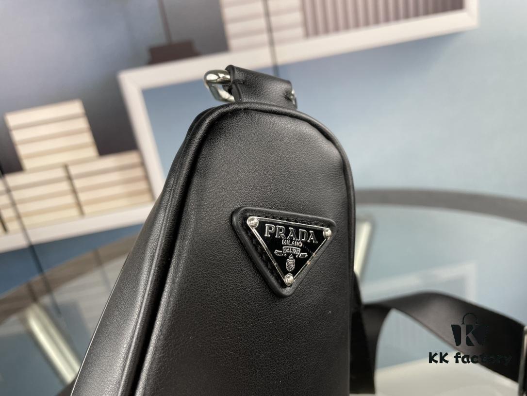 6930b6106e68136f4d9adf8b Prada 21K Tri-Fold Triangle Bag with Box, Plain Weave