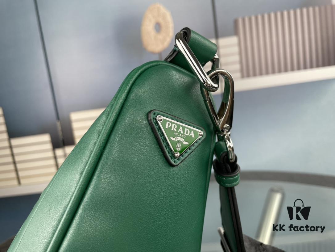 New Plain Weave Prada 21K Triple-in-One Triangle Bag
