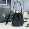 6930b6246e68136f4d9adfb6 Adorable Prada Mini Bucket Bag with Box, Size: Base Length 16 x Opening Length 23 x Height 18 x Thickness 10, Model No. 067