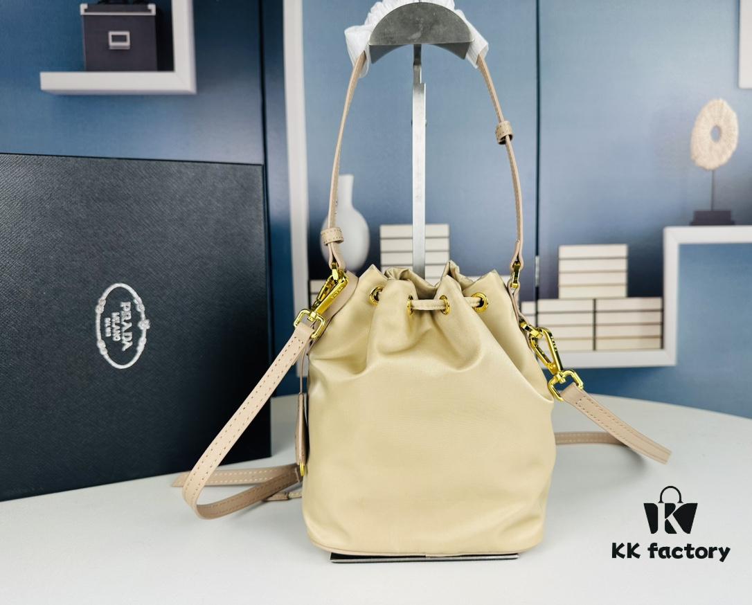 6930b62b6e68136f4d9adfc3 Adorable Prada Mini Bucket Bag with Box, Size: Bottom Length 16 x Opening Length 23 x Height 18 x Thickness 10, Style No. 067