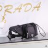 6930b6336e68136f4d9adfd0 PRADA Classic Fashion Waist Bag, Lightweight Waterproof Fabric, Handcrafted Detailing, Style 1B0056, Size: W32 x H12