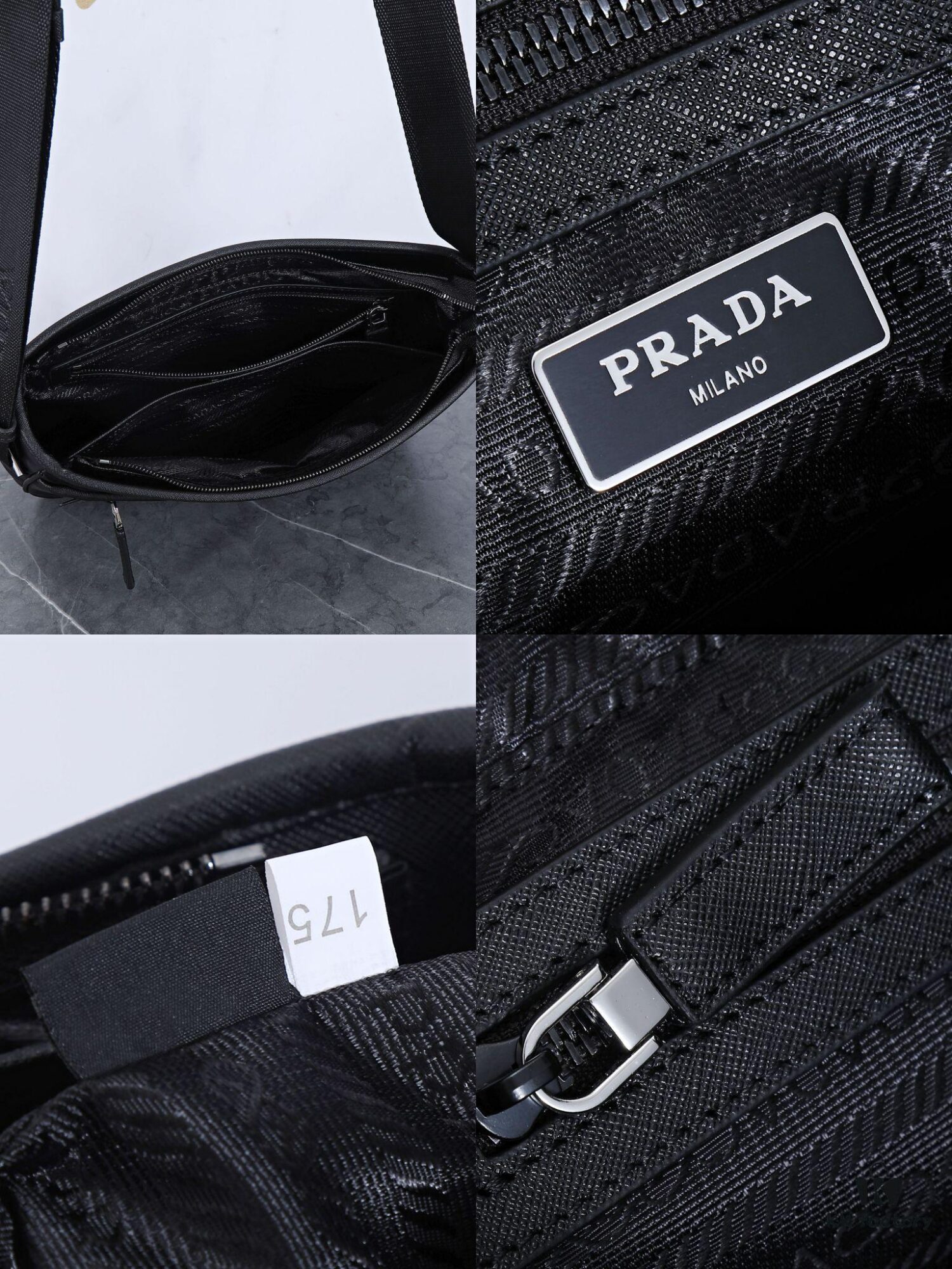 6930b6406e68136f4d9adfde PRADA Men's Shoulder Bag, Classic Bestseller Model, Lightweight Original Waterproof Fabric, High-Quality Craftsmanship, 2VG953 Size: W31 x H29 x D7