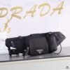 6930b6536e68136f4d9ae003 PRADA Classic Fashion Waist Bag, Lightweight Waterproof Fabric, Handcrafted Detailing, Style 1B0056, Size: W32 x H12