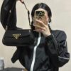6930b6566e68136f4d9ae006 PRADA New Style Baguette Shoulder Bag (Box Included) Size 24x12x4, Model No. 817, Full Grain Leather Version