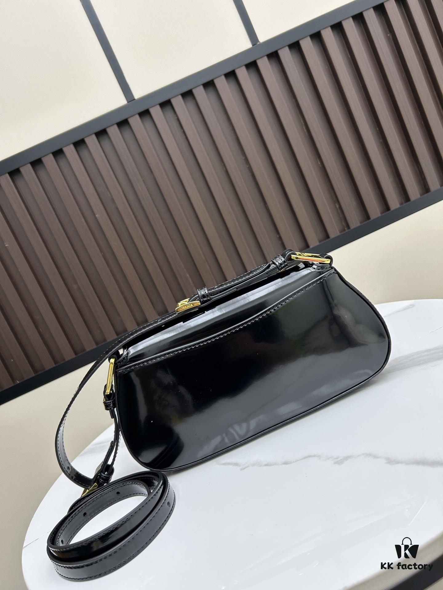 6930b65c6e68136f4d9ae011 PRADA New Style Baguette Crossbody Bag (With Box) Size 24x12x4, Model No. 817, Full Grain Leather Version