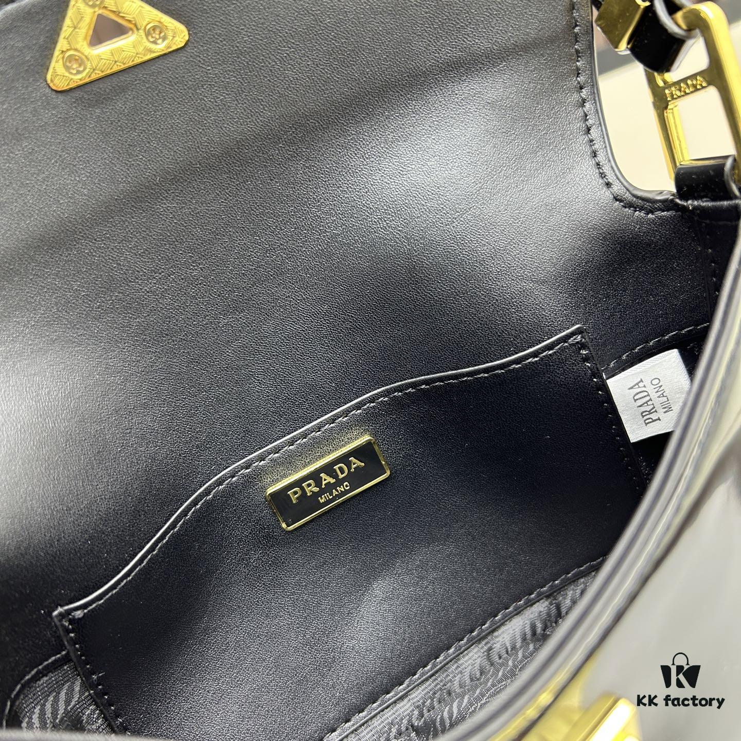 6930b6606e68136f4d9ae015 PRADA New Style Baguette Crossbody Bag (With Box) Size 24x12x4, Model No. 817, Full Grain Leather Version