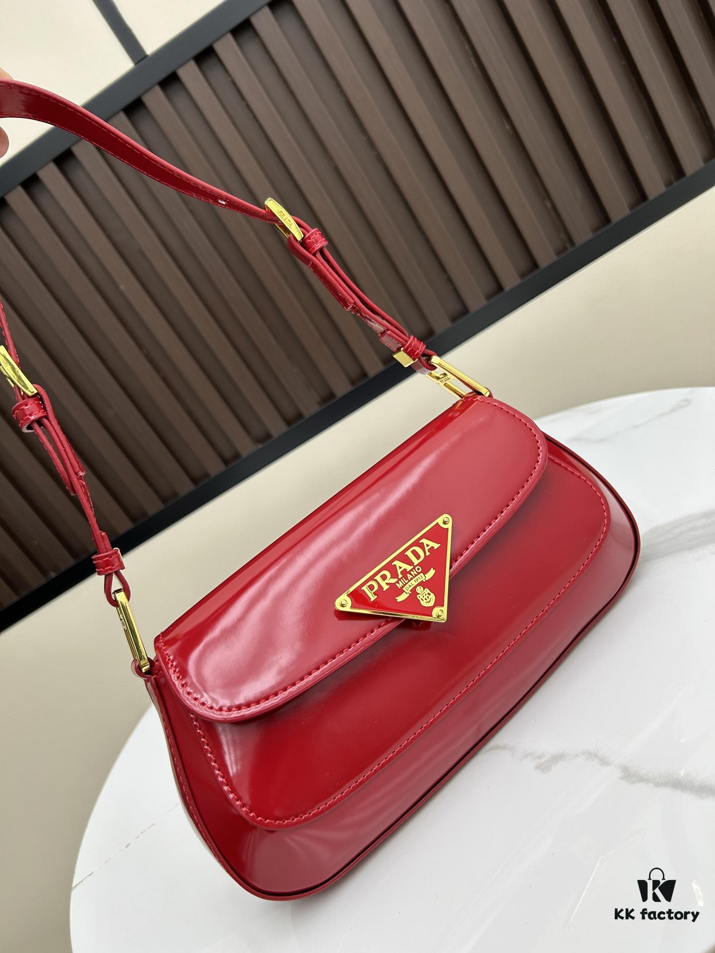 6930b6616e68136f4d9ae016 PRADA New Baguette Crossbody Bag (Box Included) Size 24x12x4, Model No. 817, Calfskin Version