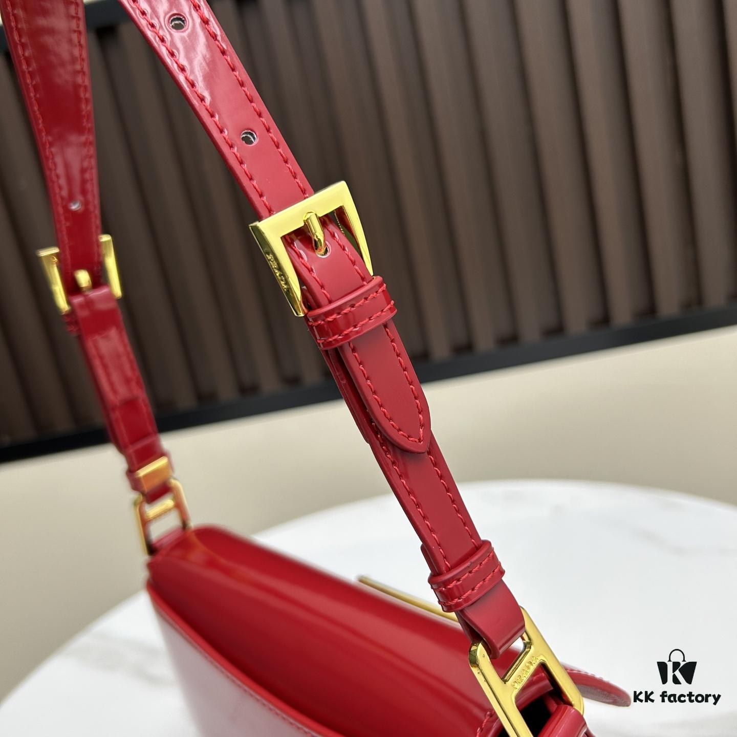 6930b6626e68136f4d9ae018 PRADA New Baguette Crossbody Bag (Box Included) Size 24x12x4, Model No. 817, Calfskin Version