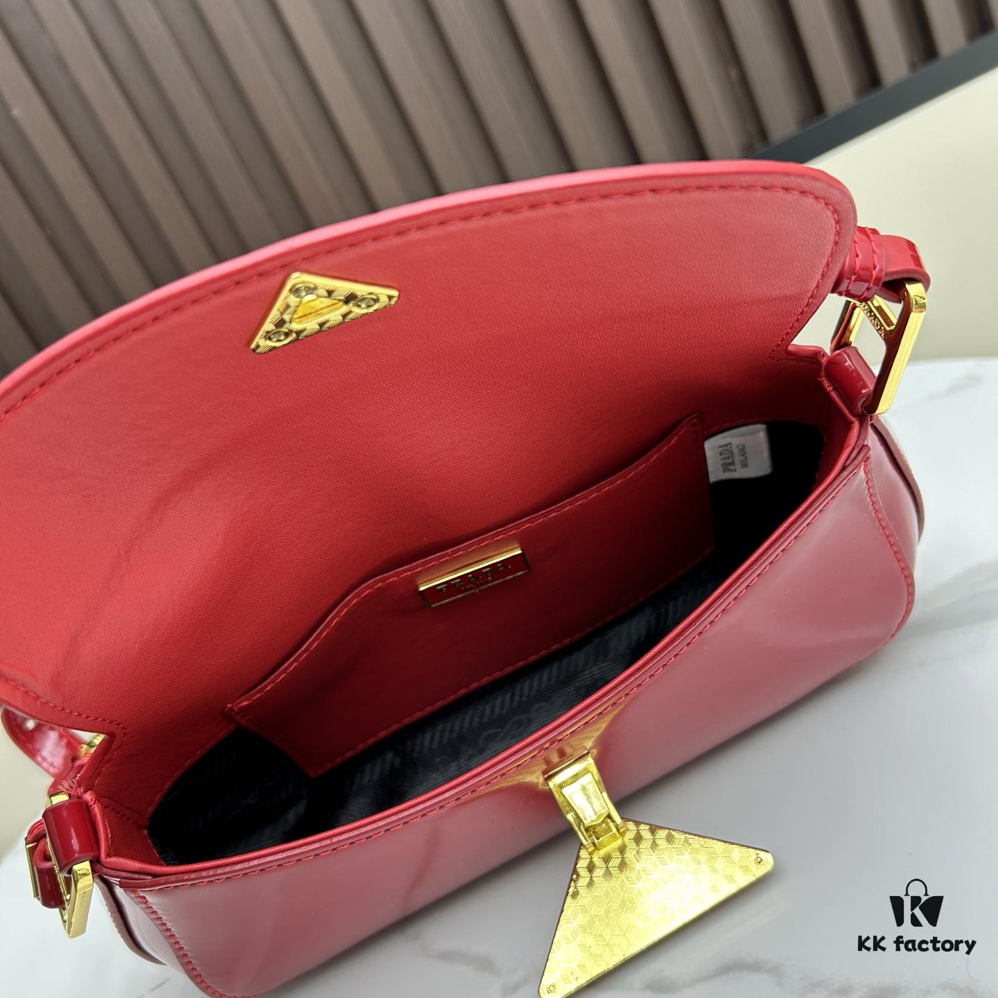 6930b6626e68136f4d9ae01a PRADA New Baguette Crossbody Bag (Box Included) Size 24x12x4, Model No. 817, Calfskin Version