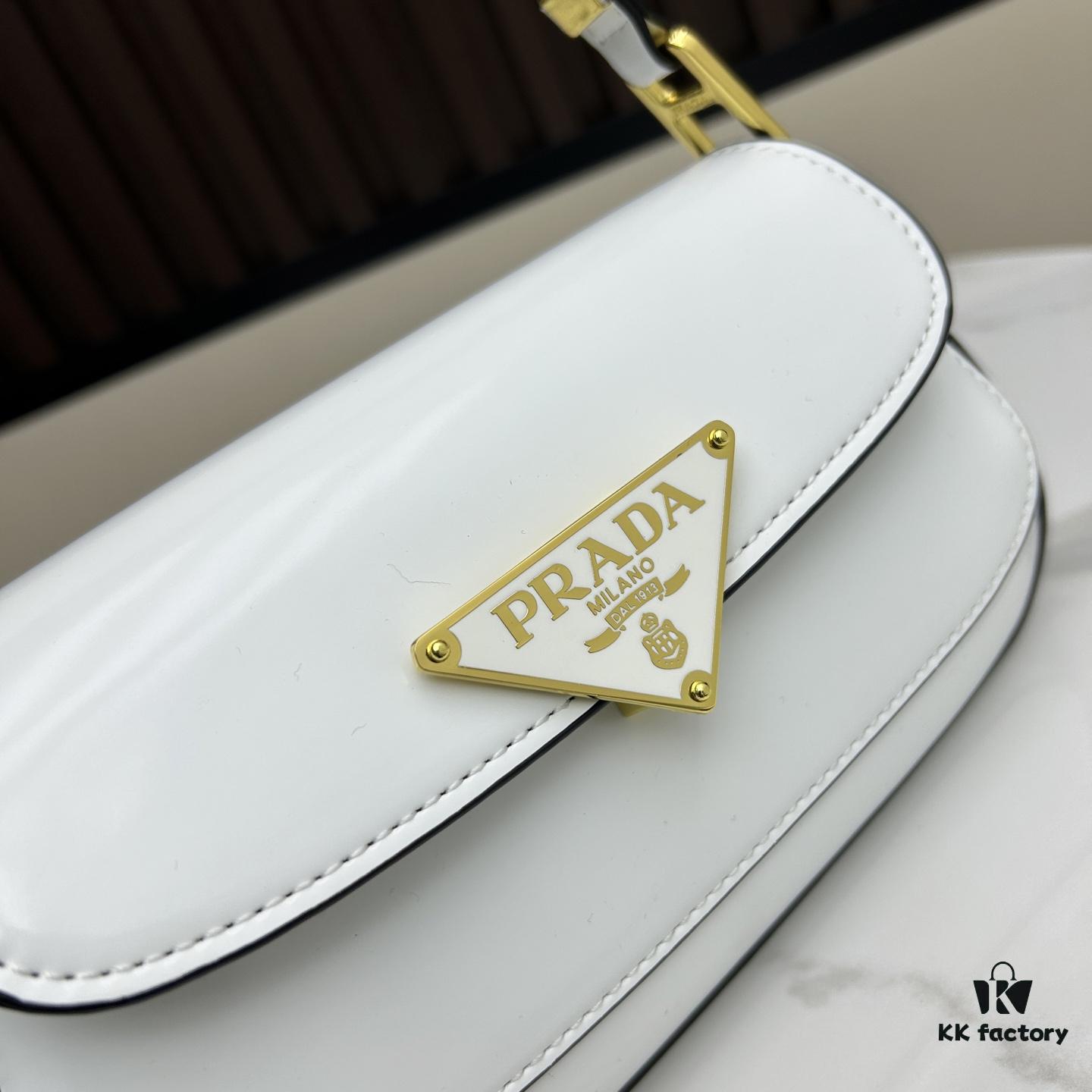 6930b6676e68136f4d9ae020 PRADA New Baguette Crossbody Bag in Cowhide (Box Included) Size 24x12x4, Model No. 817