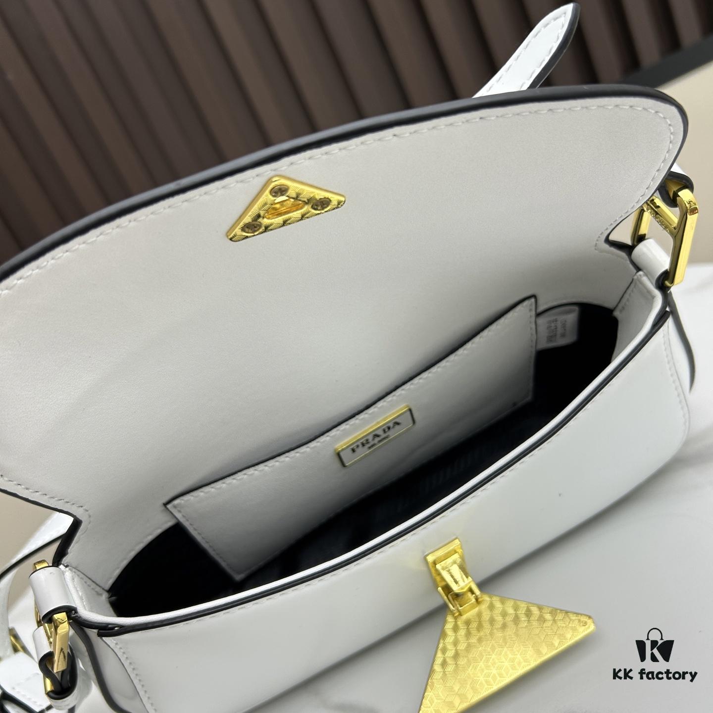 6930b6686e68136f4d9ae024 PRADA New Baguette Crossbody Bag in Cowhide (Box Included) Size 24x12x4, Model No. 817