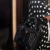 6930b66c6e68136f4d9ae029 Prada-Inspired Palm Leaf and Leather Woven Tote Bag – Vacation-Ready Fashion, Handheld or Shoulder Carry