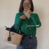 6930b66d6e68136f4d9ae02e Prada-Inspired Palm Leaf and Leather Woven Tote Bag – Vacation-Ready Fashion, Handheld or Shoulder Carry