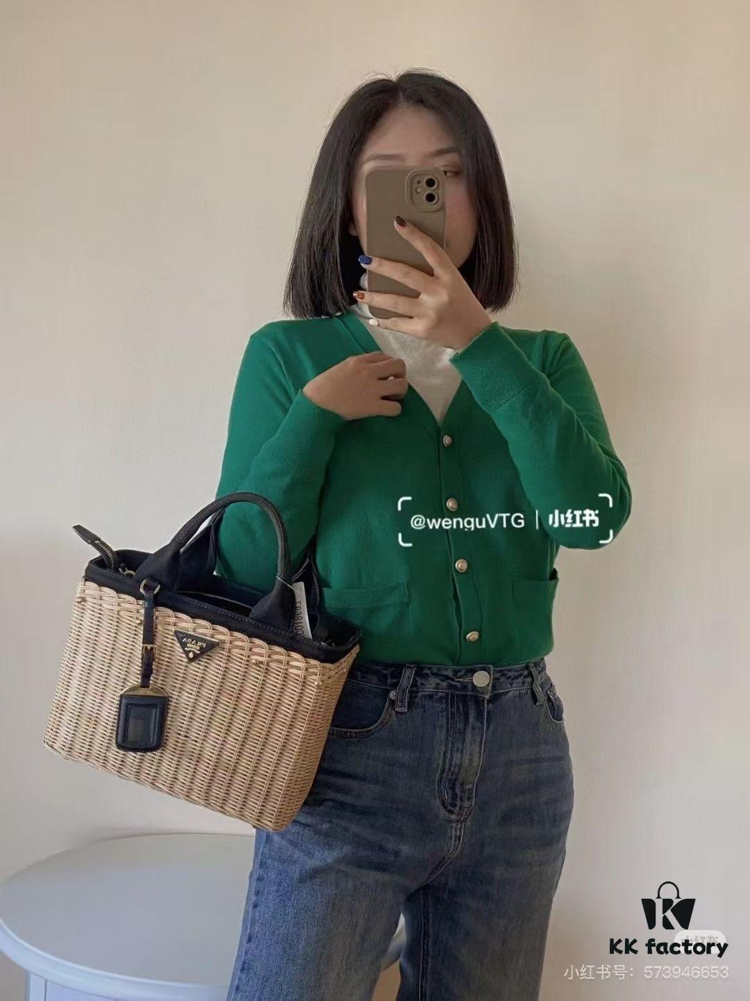 6930b66d6e68136f4d9ae02e Prada-Inspired Palm Leaf and Leather Woven Tote Bag – Vacation-Ready Fashion, Handheld or Shoulder Carry