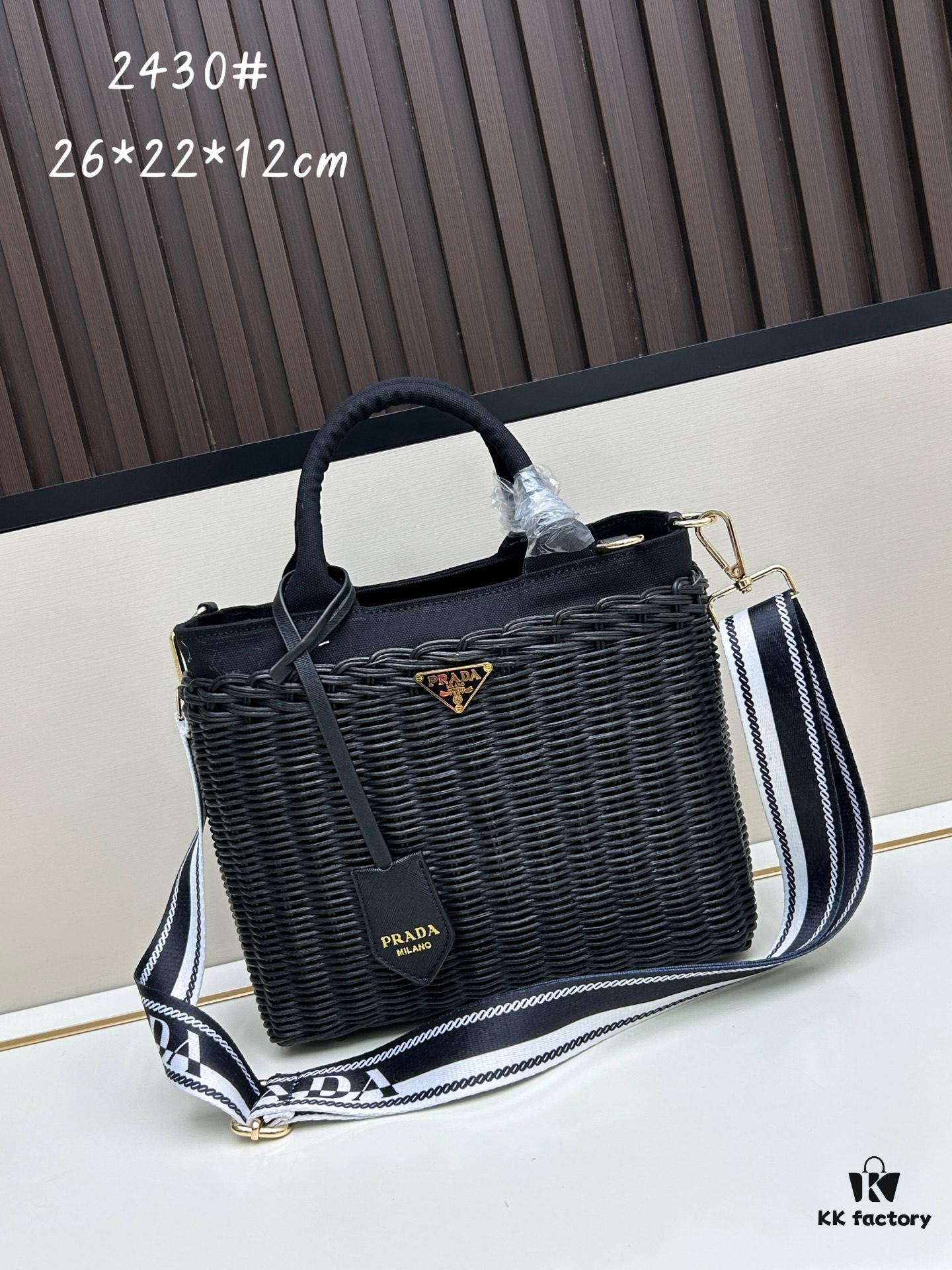 6930b6746e68136f4d9ae038 Prada-style Palm Leaf & Cowhide Woven Tote Bag – Premium Quality, Handheld or Shoulder Carry
