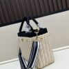 6930b6756e68136f4d9ae03b Prada-inspired Palm Leaf and Leather Woven Tote Bag – Vacation-Ready Fashion, Handheld or Shoulder Carry