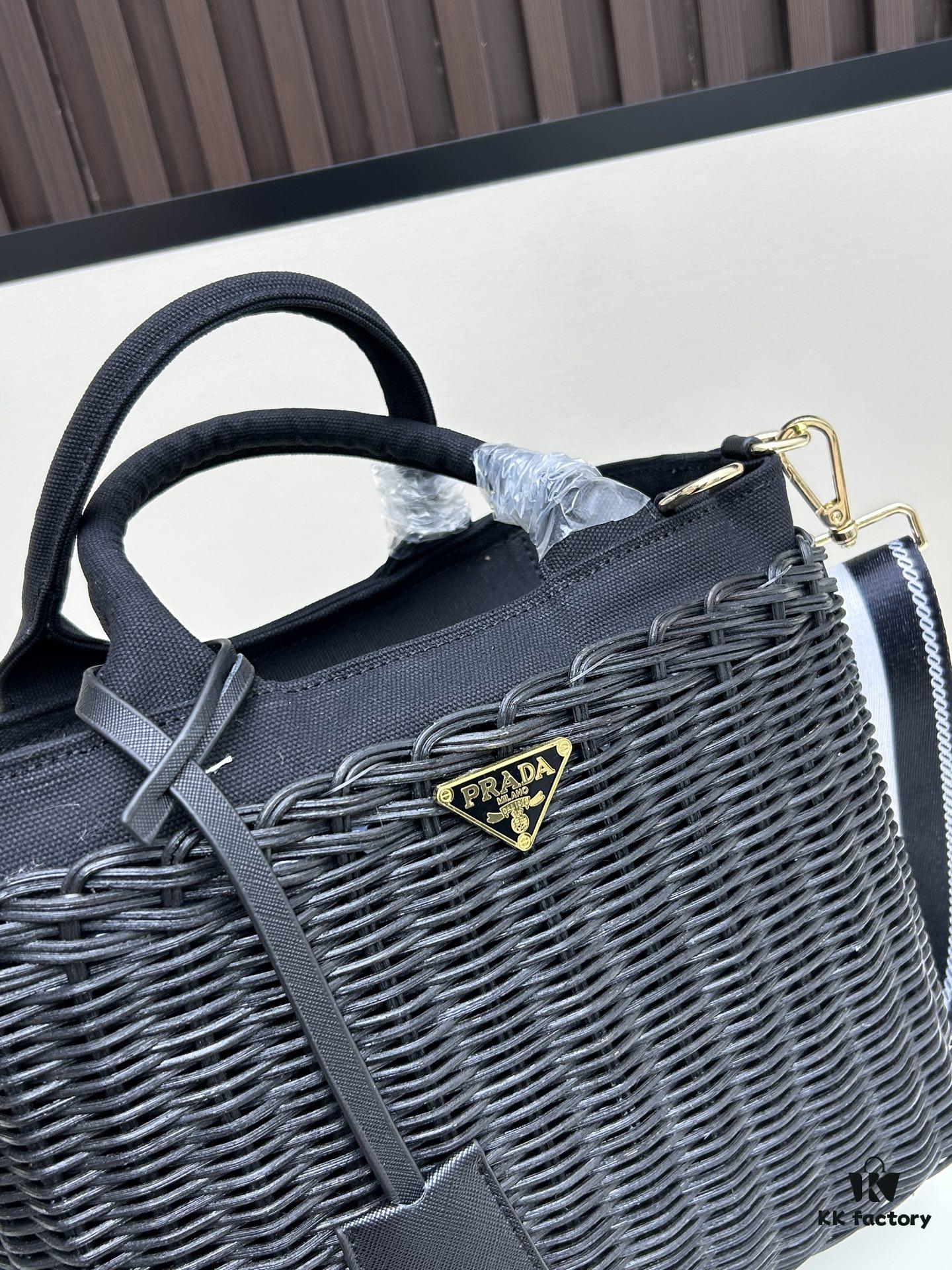 6930b67b6e68136f4d9ae045 Prada-style Palm Leaf & Cowhide Woven Tote Bag – Premium Quality, Handheld or Shoulder Carry