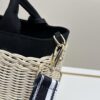 6930b6816e68136f4d9ae04d Prada-Inspired Wicker Basket Bag – Stylish Vacation Essential, Handwoven with Palm Leaf and Genuine Leather, Top-Quality Hardware, Classic Logo Design