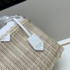 6930b6846e68136f4d9ae052 Prada-Inspired Palm Leaf and Leather Woven Tote Bag – Vacation-Ready Fashion, Handheld or Shoulder Carry